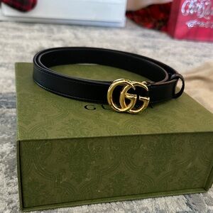 Gucci Belt with Gold GG Buckle